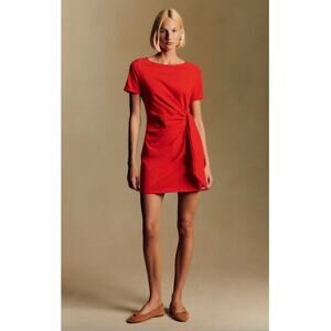 Sezane Pippa Short Dress in Coral Size XS